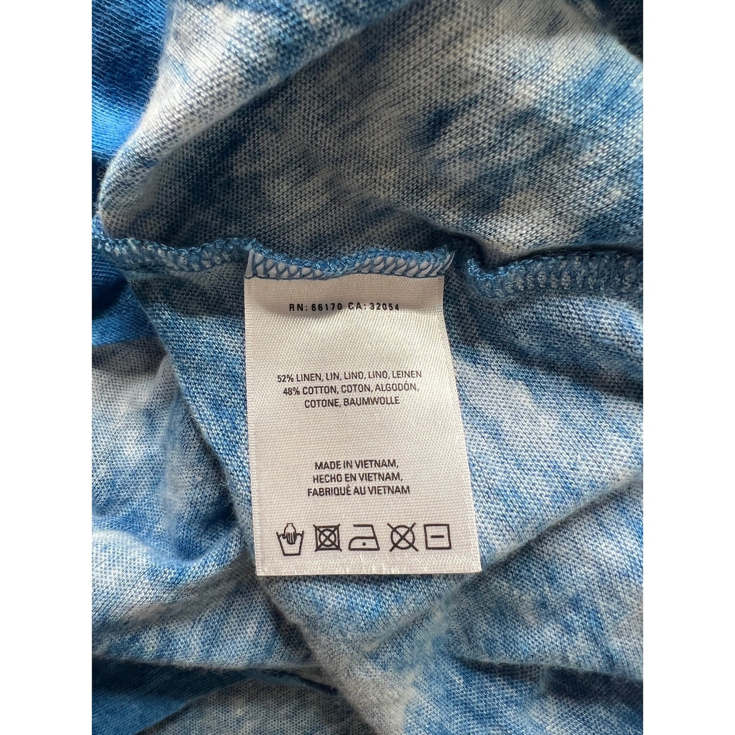 Anthropologie Meadow Rue Blue Watercolor Floral Sweater