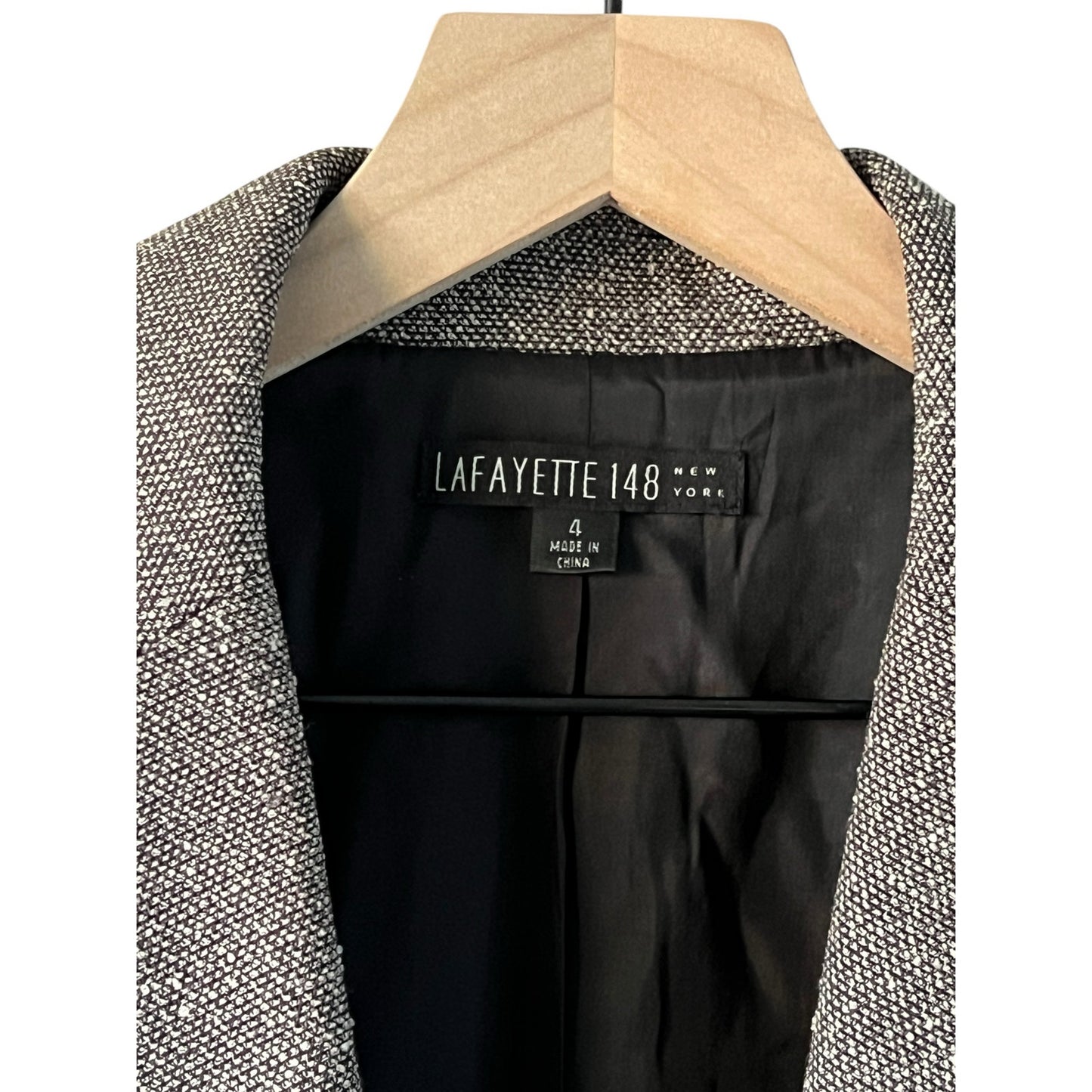 Lafayette 148 Gray Wool Blend Blazer