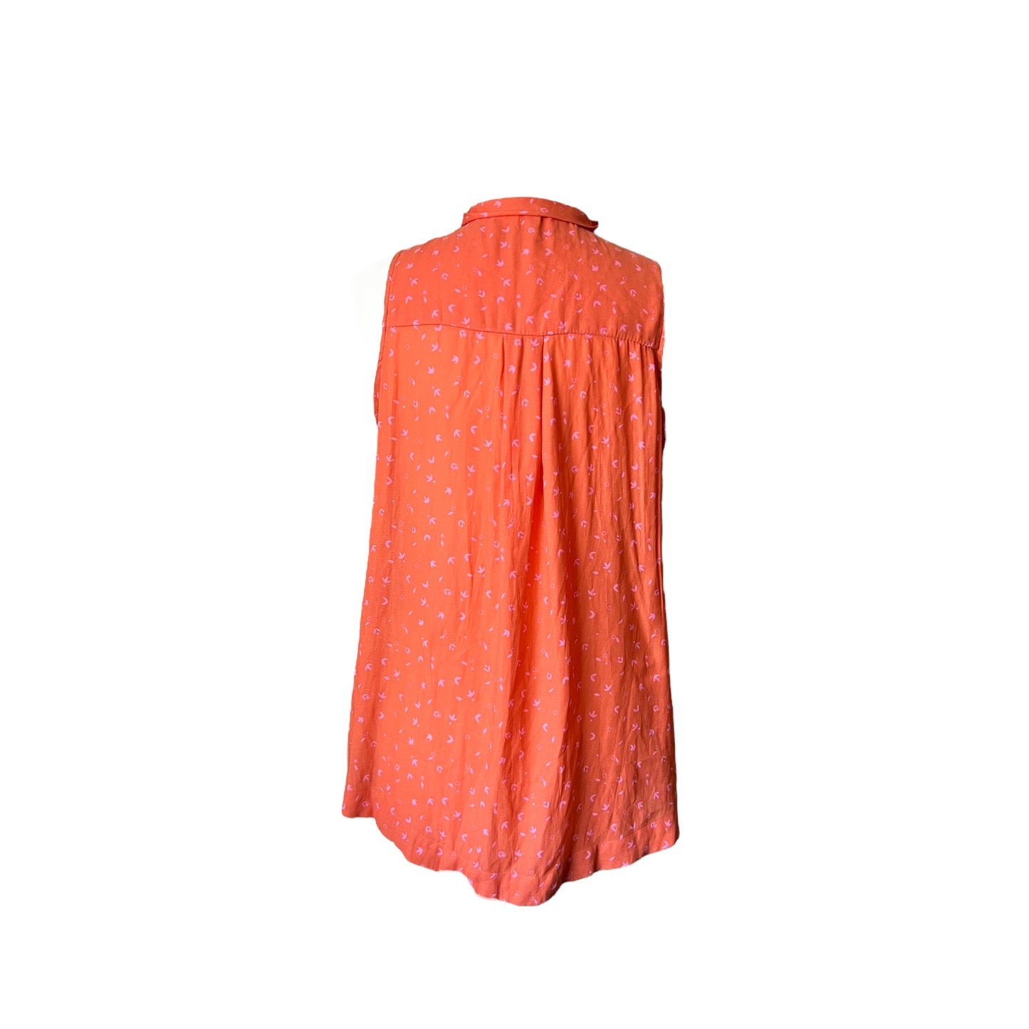 Free People Orange and Pink Tank Top