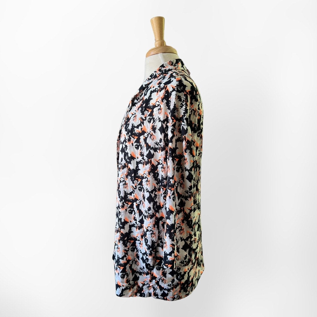 Astr THE LABEL | Lightweight Neon Floral Blazer
