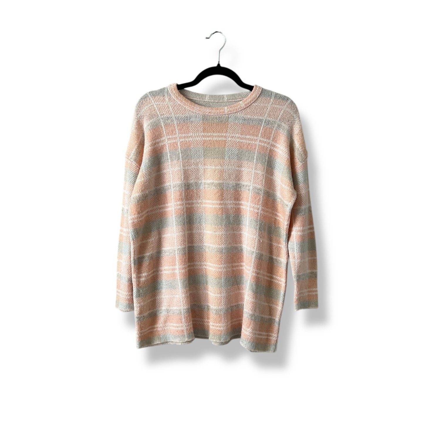 Lou and Gray Pink Plaid Sweater