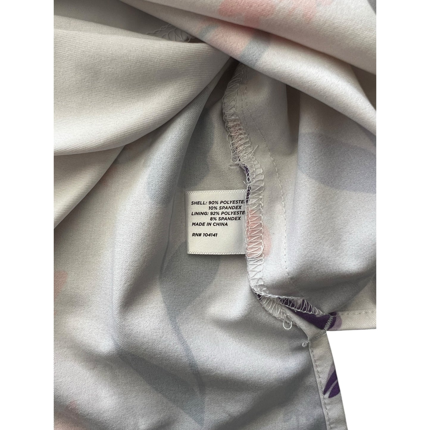 Lady Hagen White and Purple Floral Golf Skirt