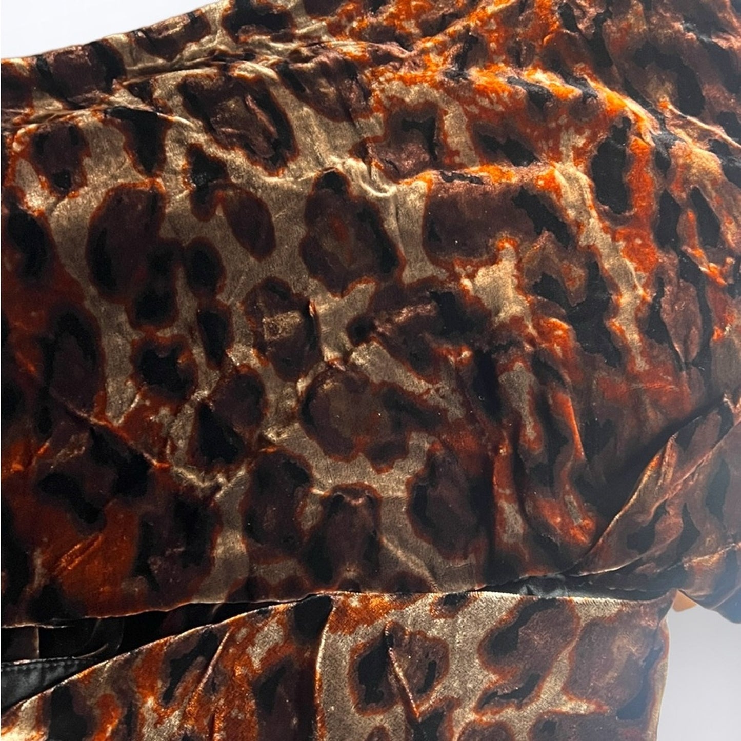DVF Diane Von Furstenberg WILMA JOON Velvet Velour Tunic Dress Golden Tiger