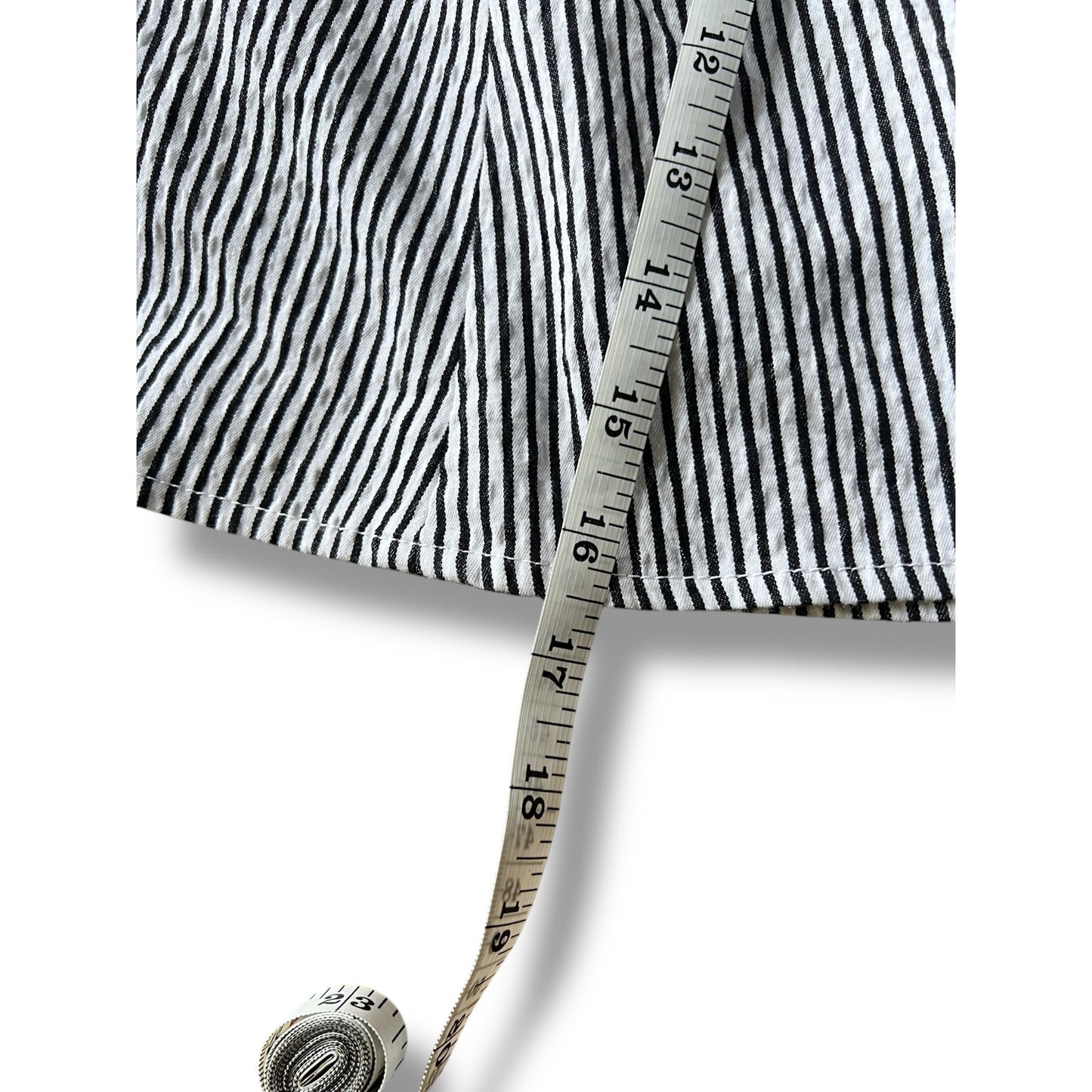 Club Monaco Black & White Striped Flare Skirt - Size 8
