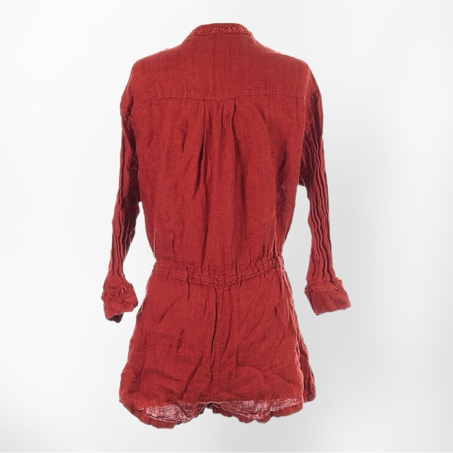 Intimately Free People Red Linen Romper