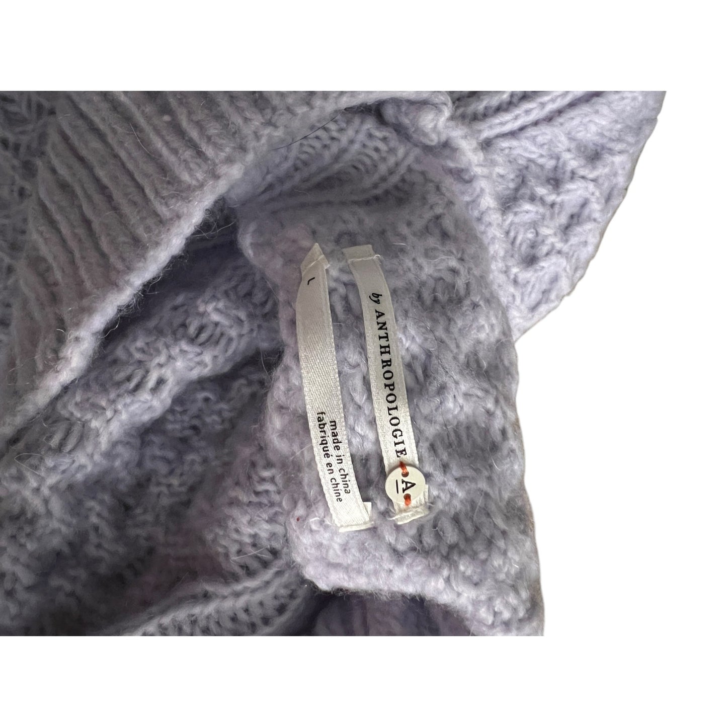 Anthropologie Lilac Chunky Knit Sweater - Size Large