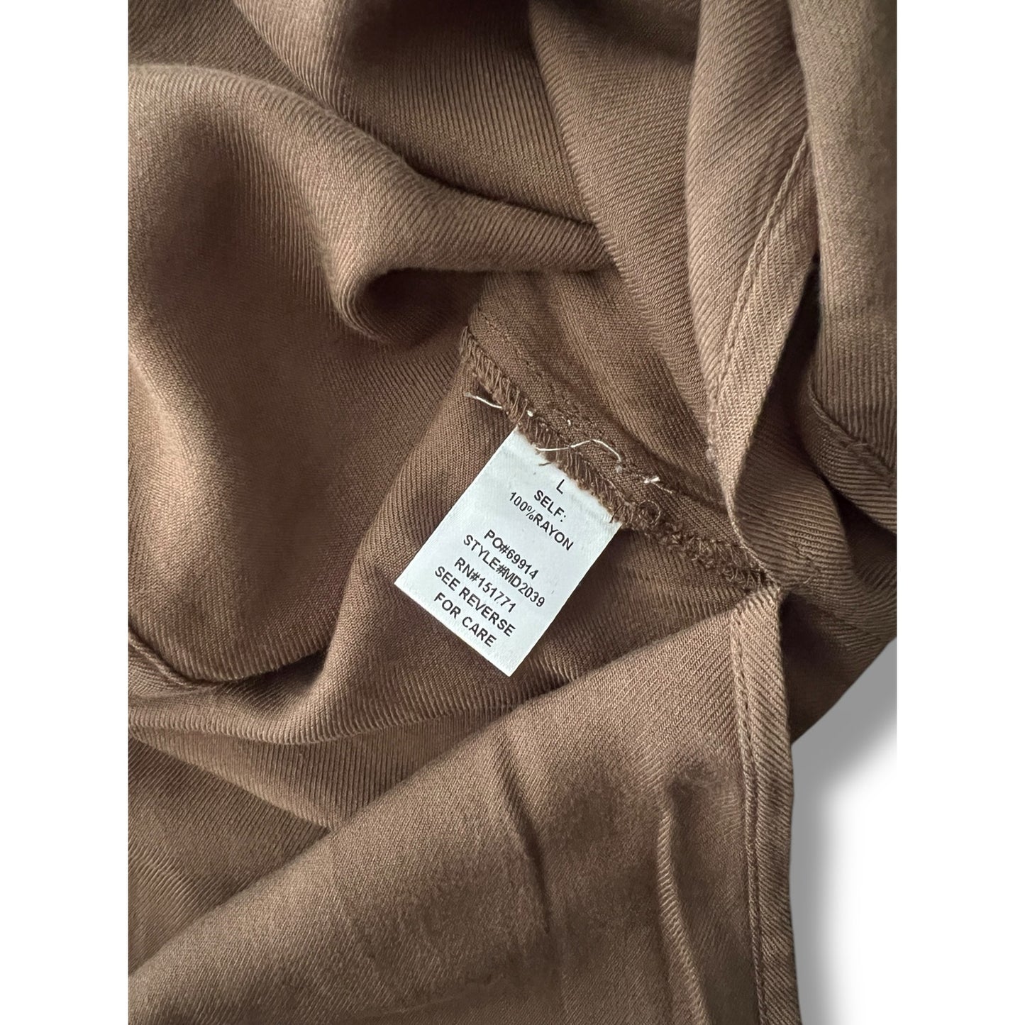Le Lis Size L Casual Brown dress