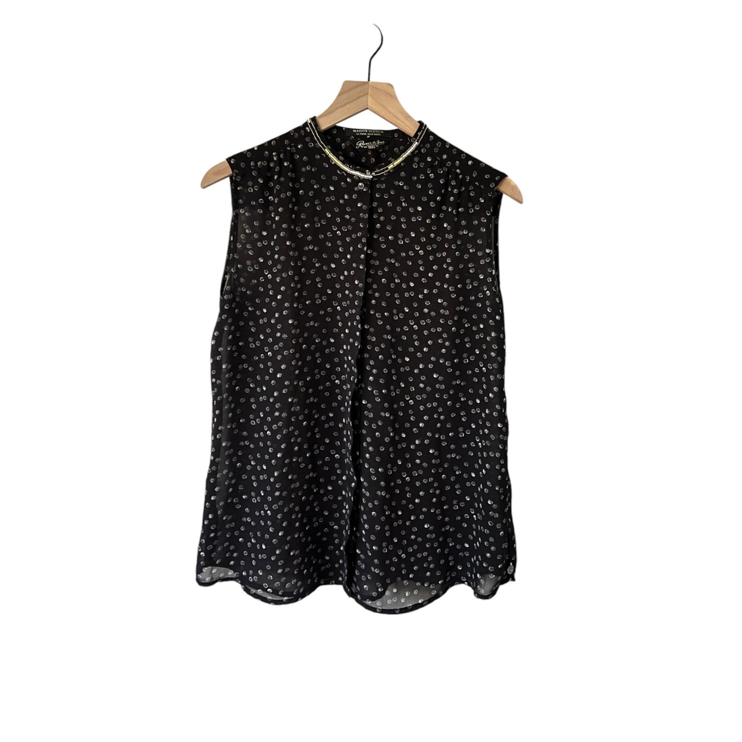 reveur de jour by Maison Scotch | Black Dotted Tank