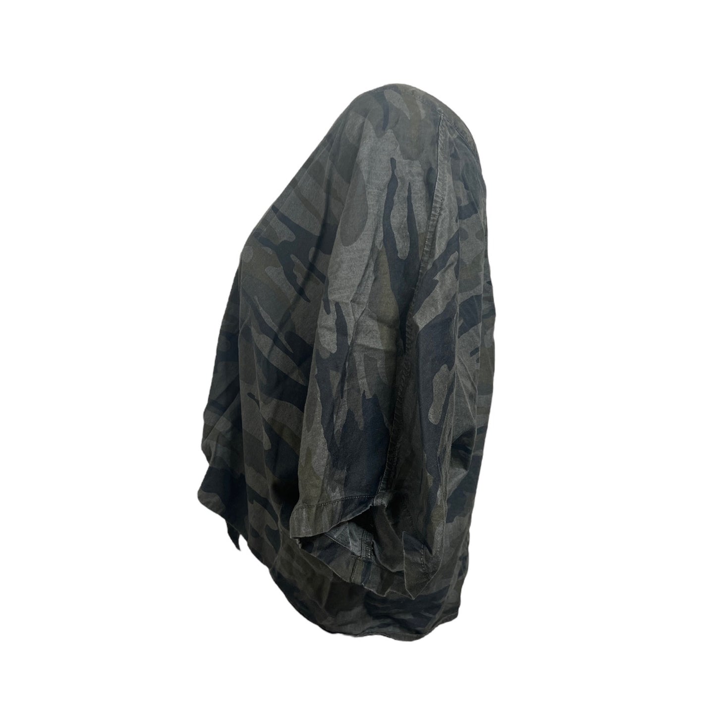 Express Outlet Batwing Camo Blouse