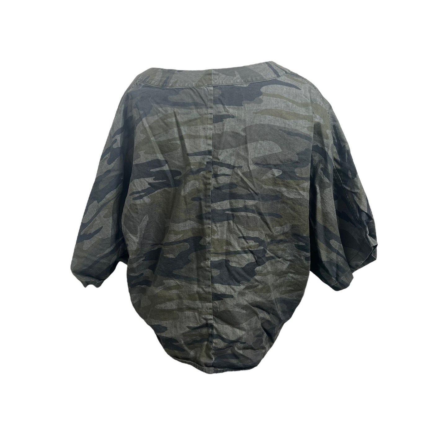 Express Outlet Batwing Camo Blouse