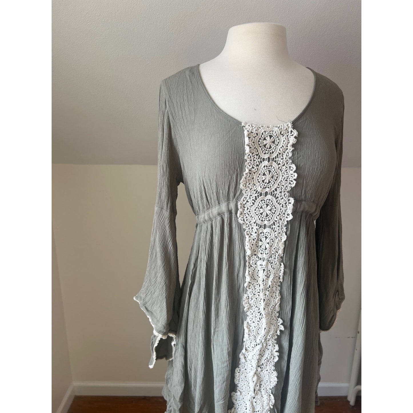 Altar'd State Olive Green Bohemian Tunic