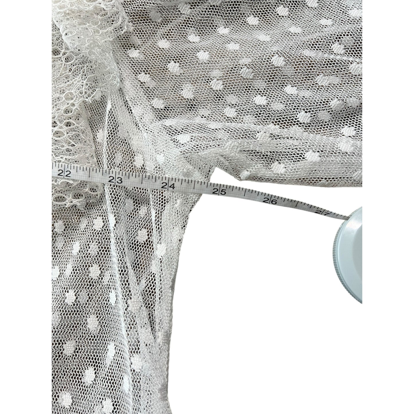 Sandra Mansour x H&M Lace Sheer Ruffled Blouse