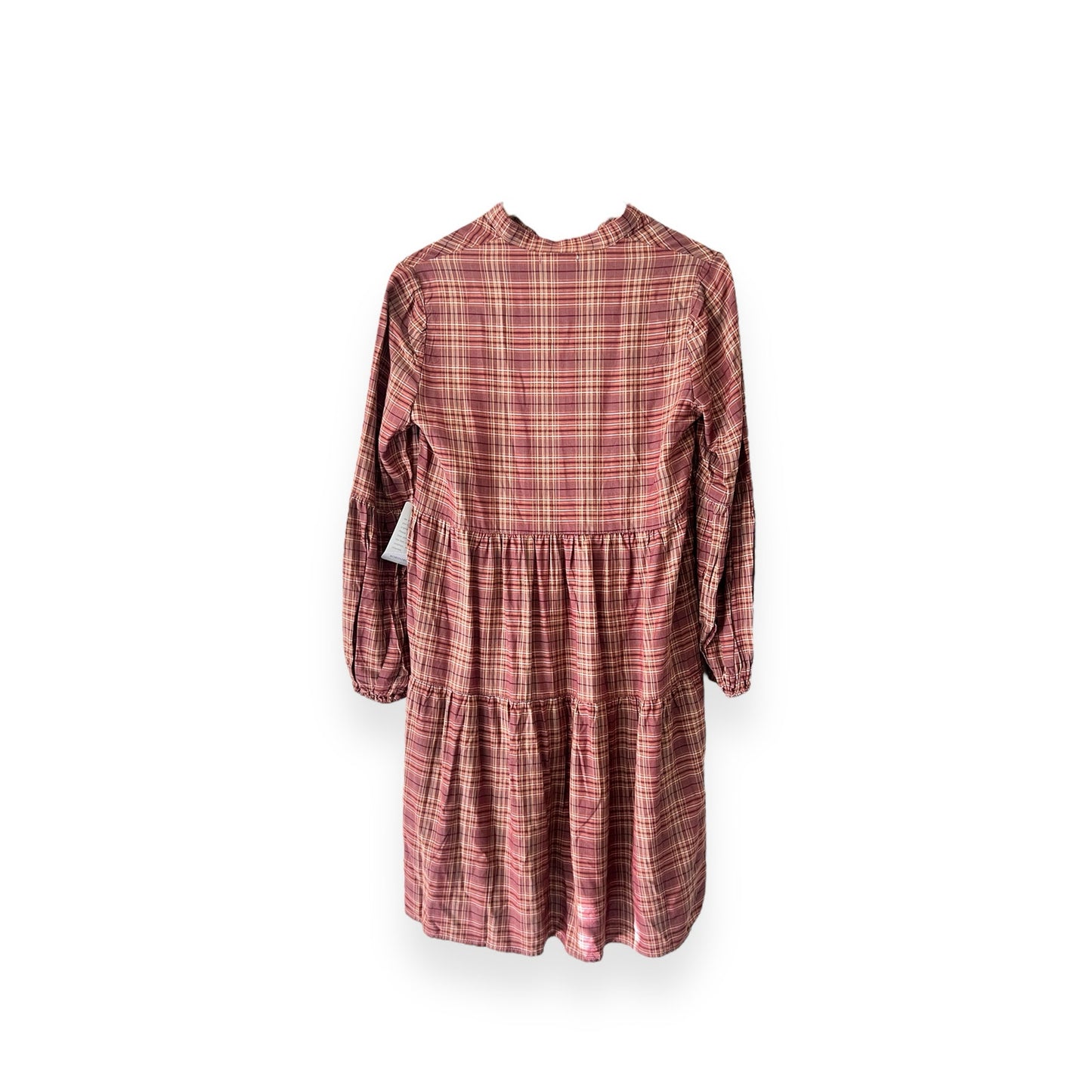 Max Studio Women's Rayon Balloon Sleeve Short Dress in Rust