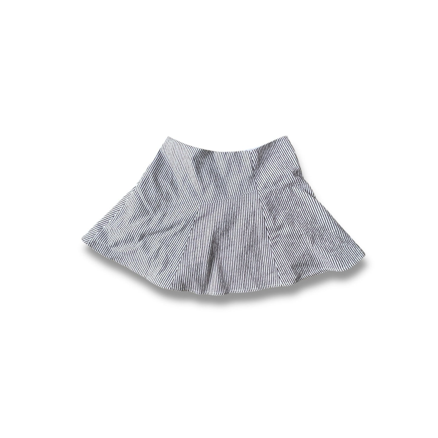 Club Monaco Black & White Striped Flare Skirt - Size 8