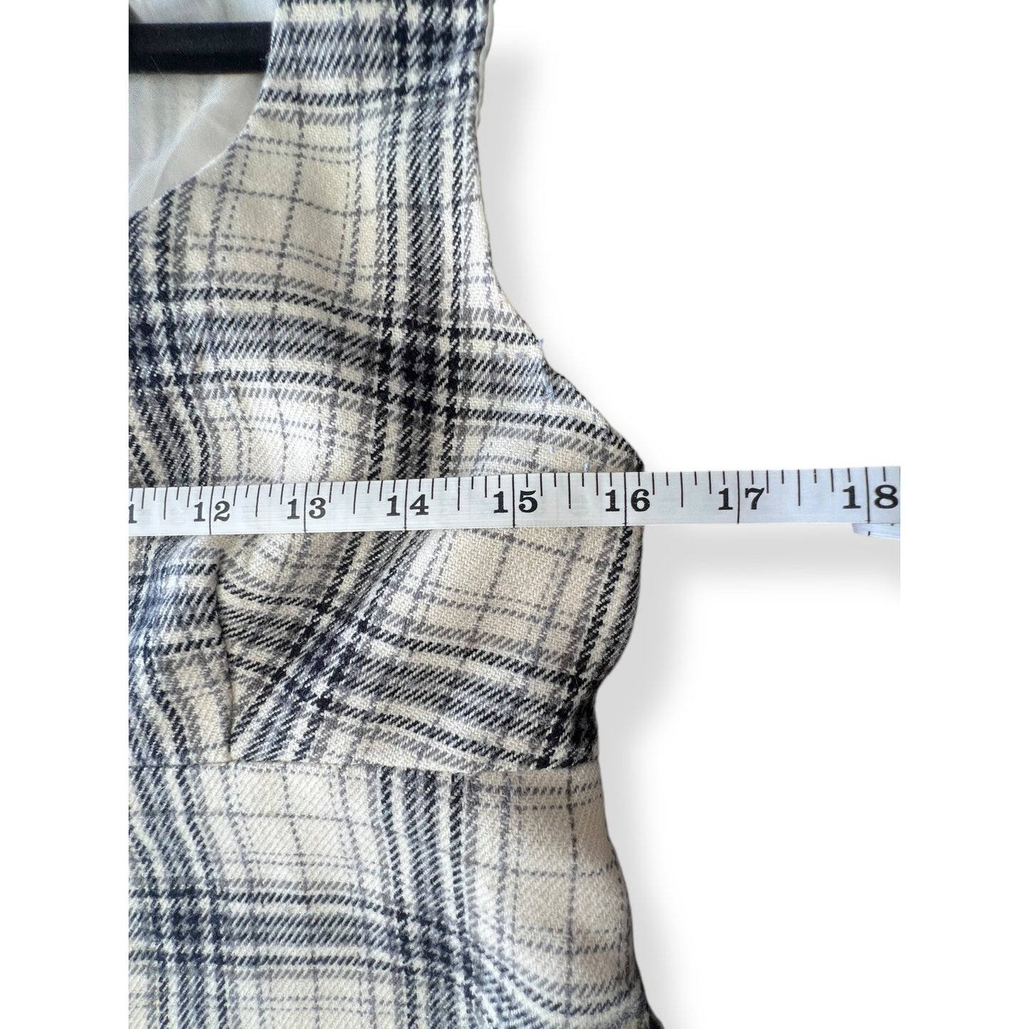 Vintage Y2K Mossimo Pinafore Black and White Plaid Dress