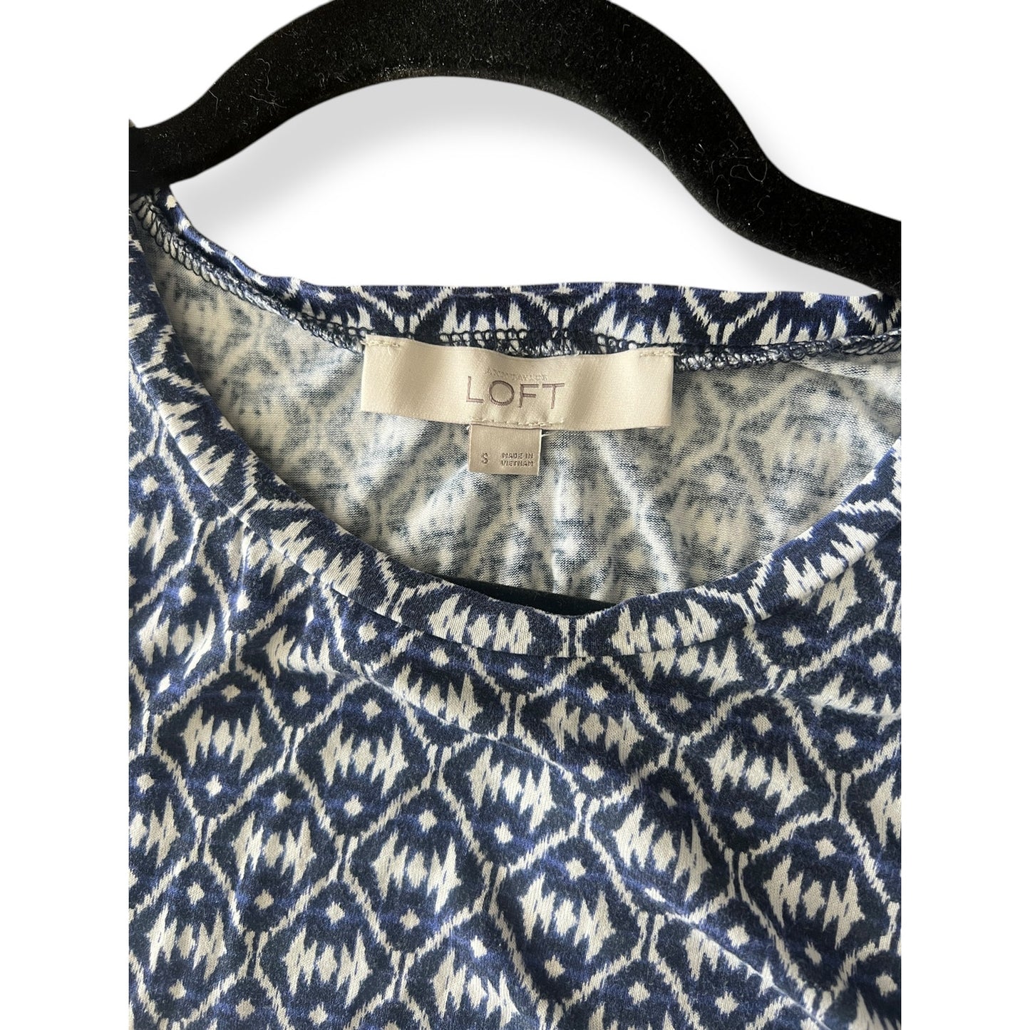 LOFT Ikat Print Swing Dress