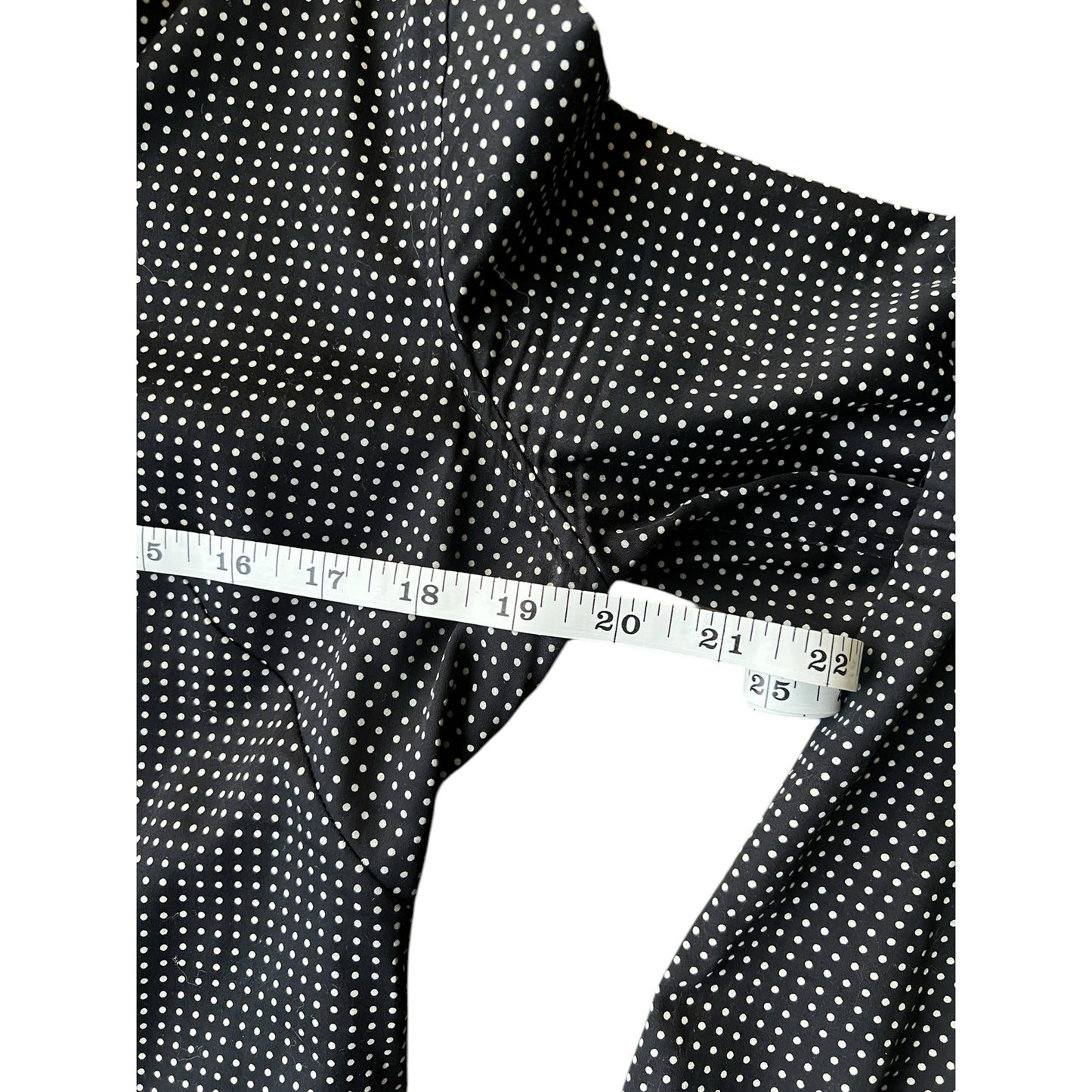 Banana Republic Factory Black and White Polka Dot Button Down