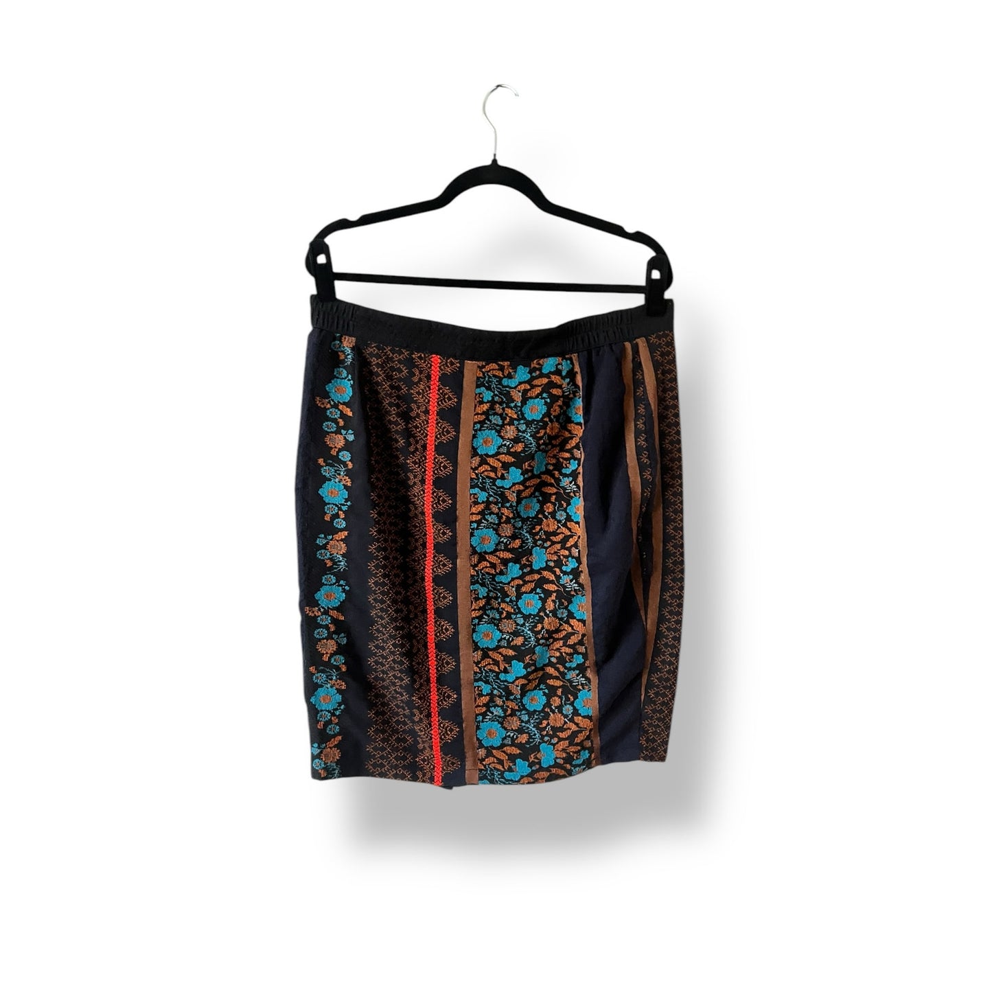 Dolan Left Coast Black Embroidered Skirt