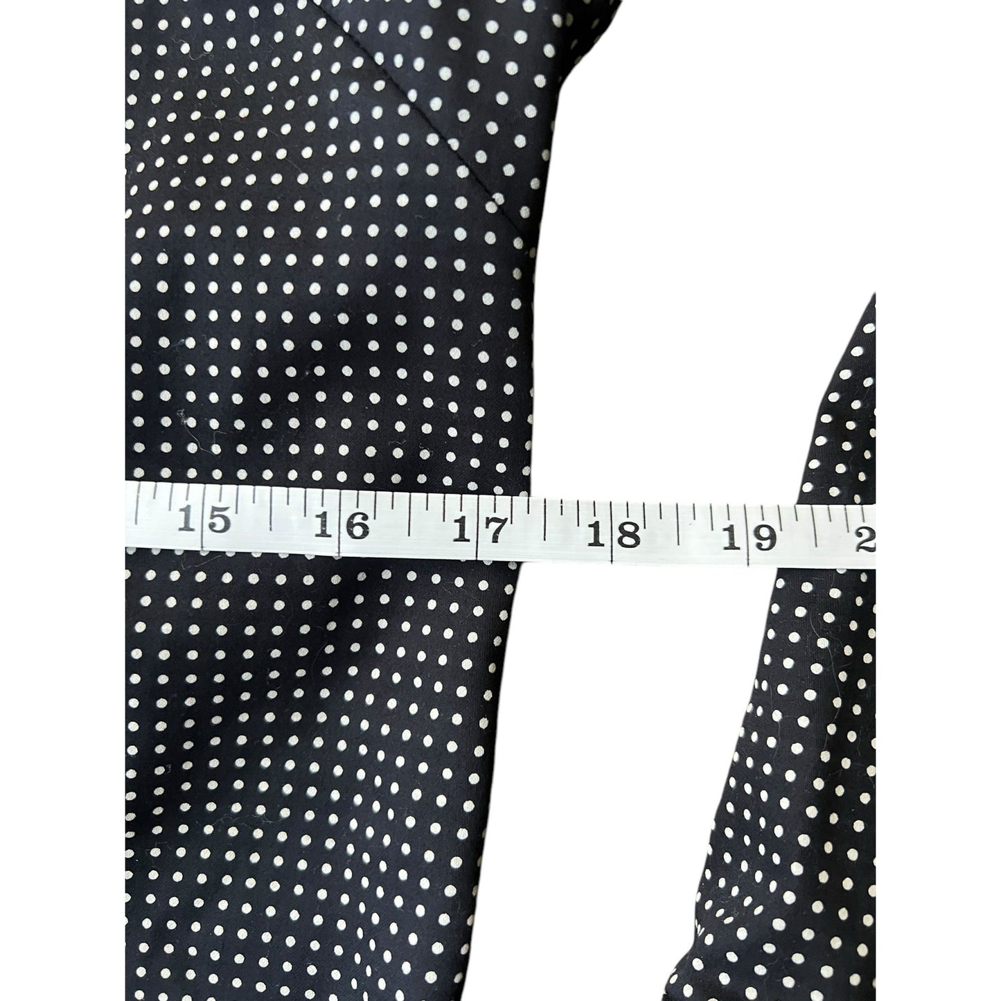 Banana Republic Factory Black and White Polka Dot Button Down