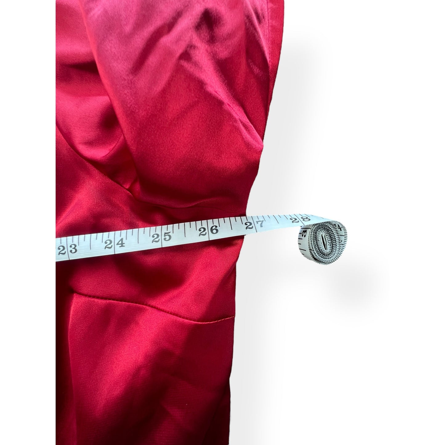 CATO Red Satin Blouse