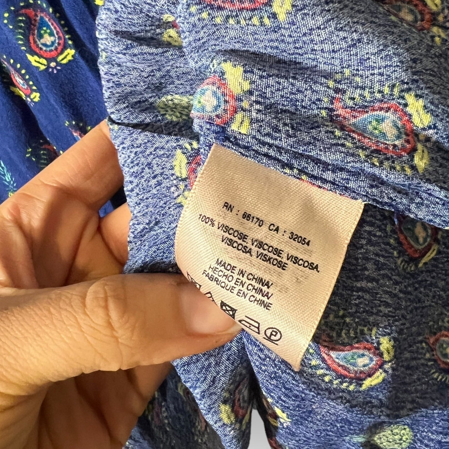 Anthropologie Maeve Milla Paisley Pineapple Shirt