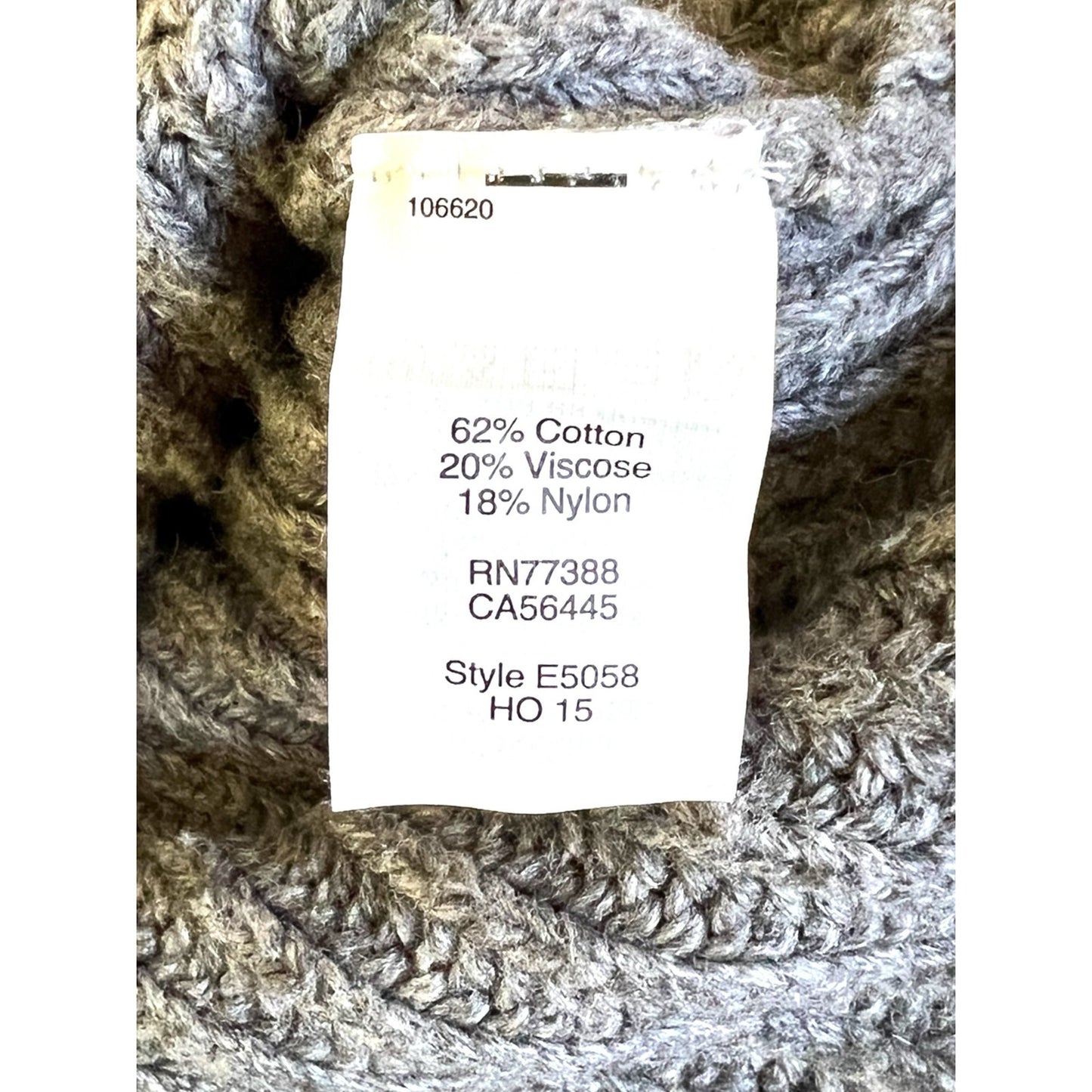 Women's Madewell Gray Cotton Blend Knit Preowned Sweater