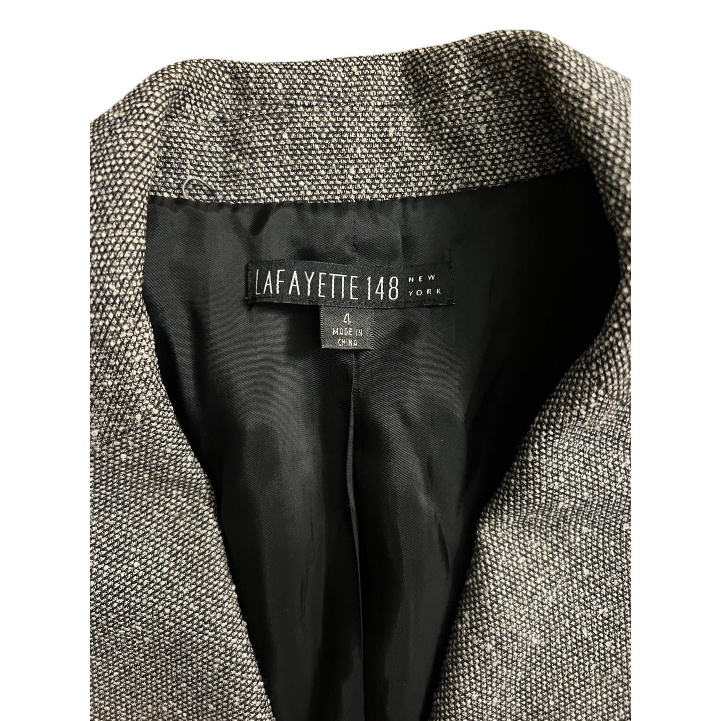 Lafayette 148 Gray Wool Blend Blazer