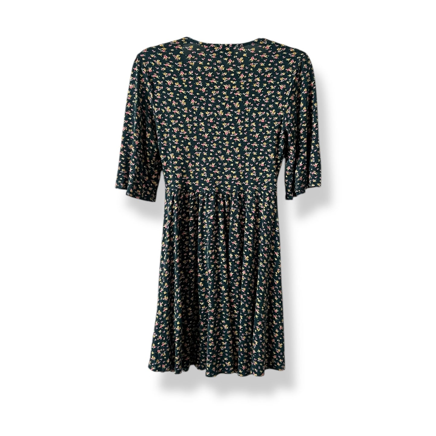 ASOS Green Ditsy Floral Circle Skirt Dress