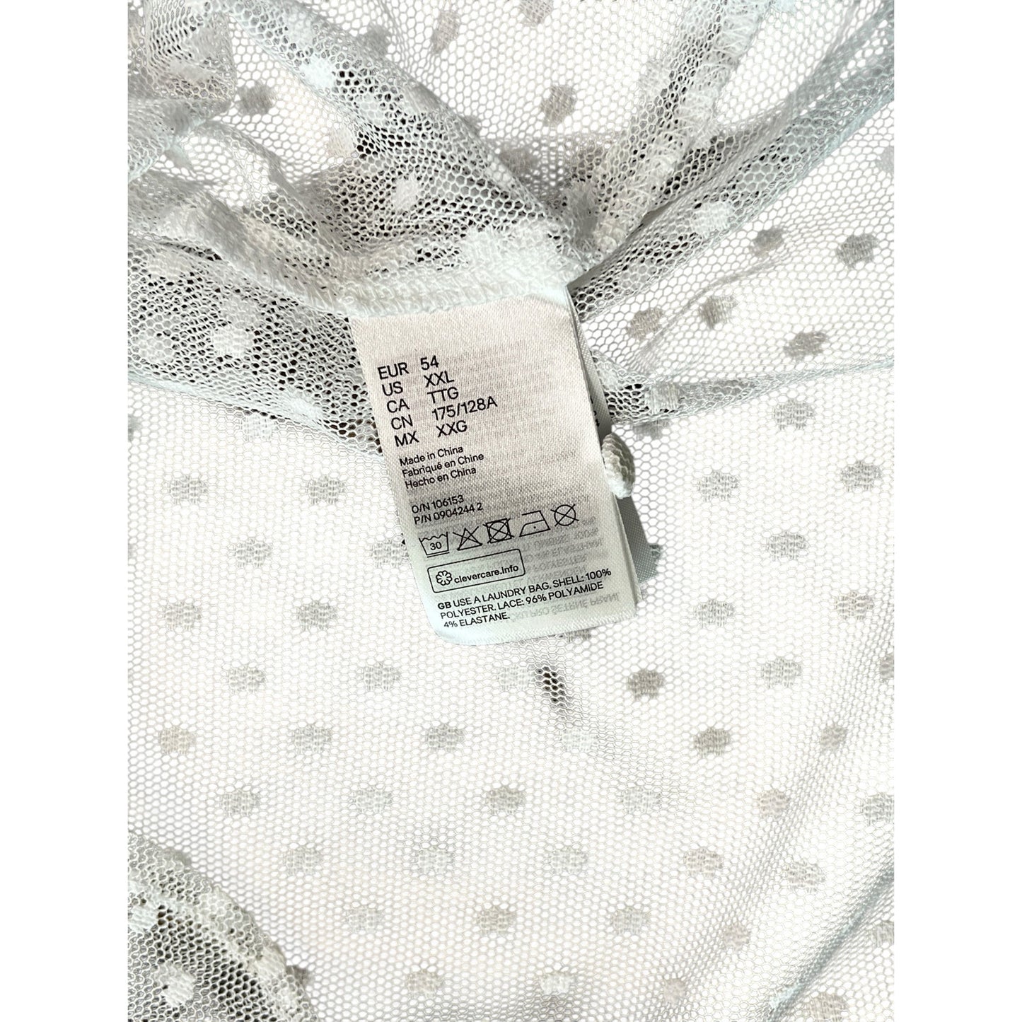 Sandra Mansour x H&M Lace Sheer Ruffled Blouse