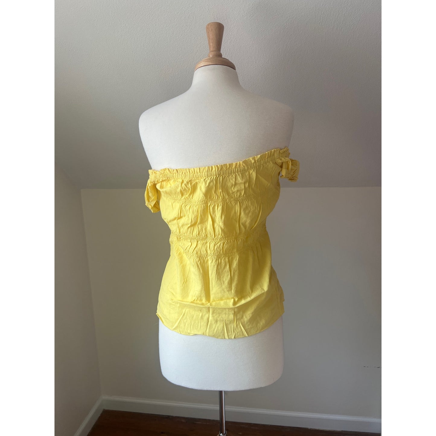 Butter Yellow Theory Smocked Top