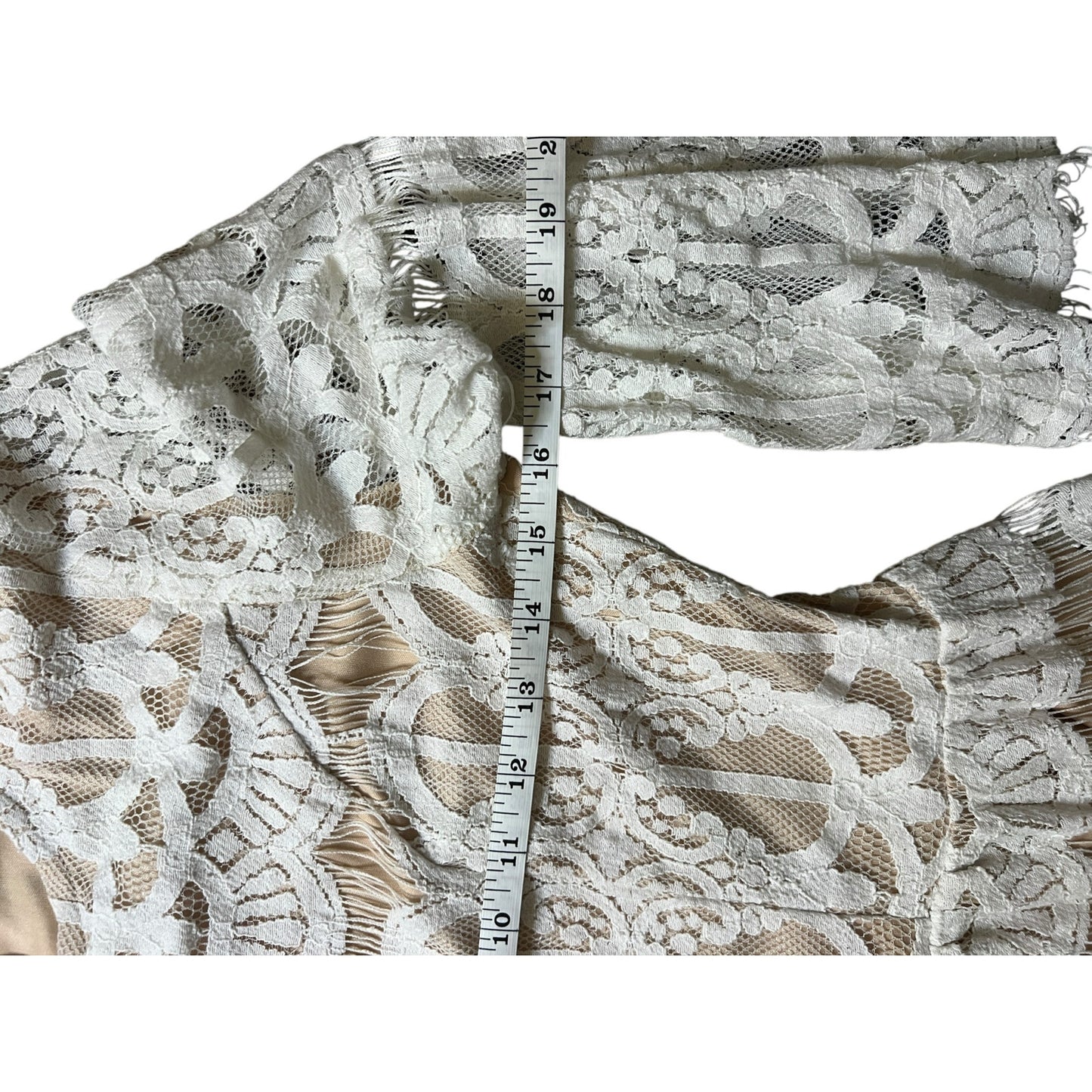 Art + Ephect White Lace A Line Dress