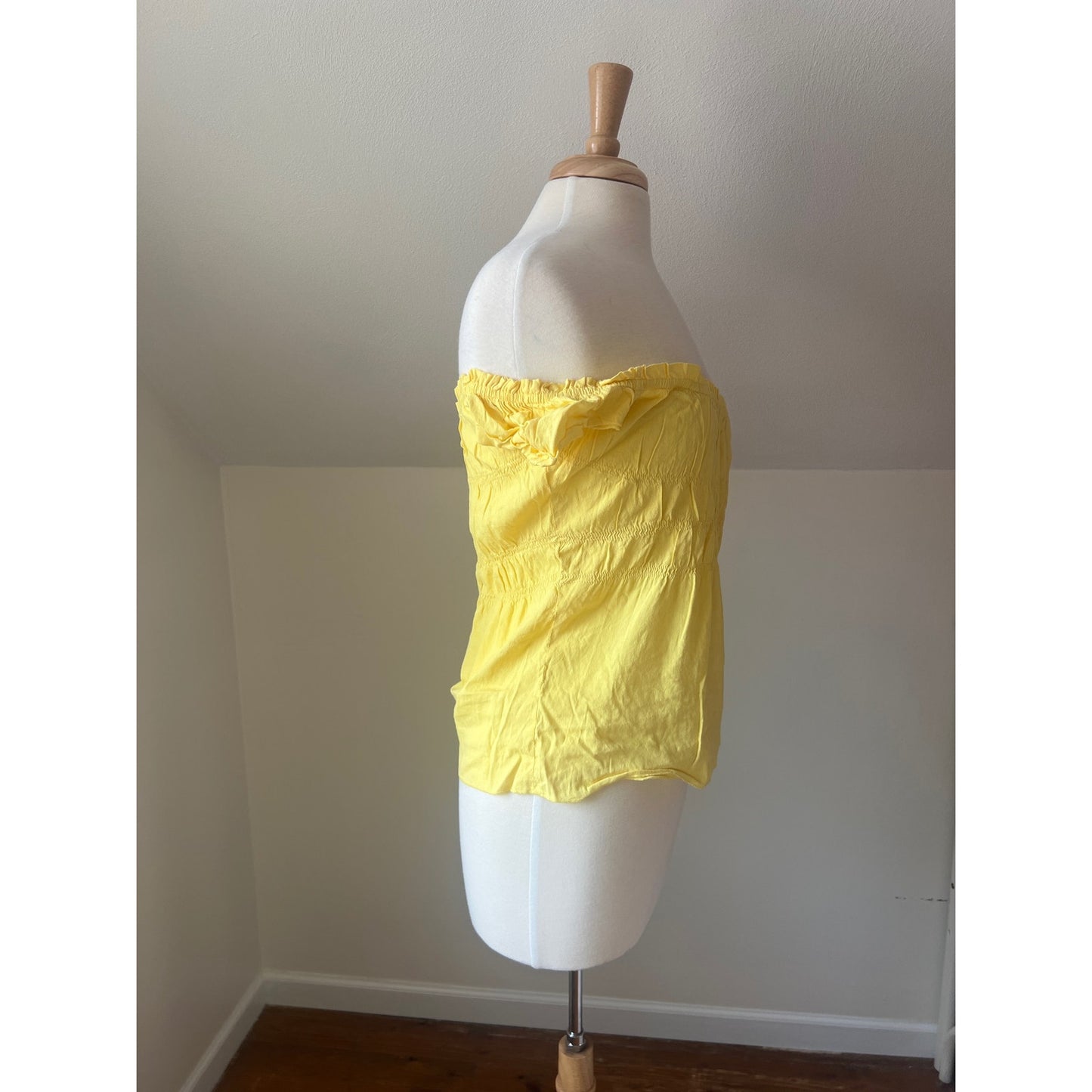 Butter Yellow Theory Smocked Top