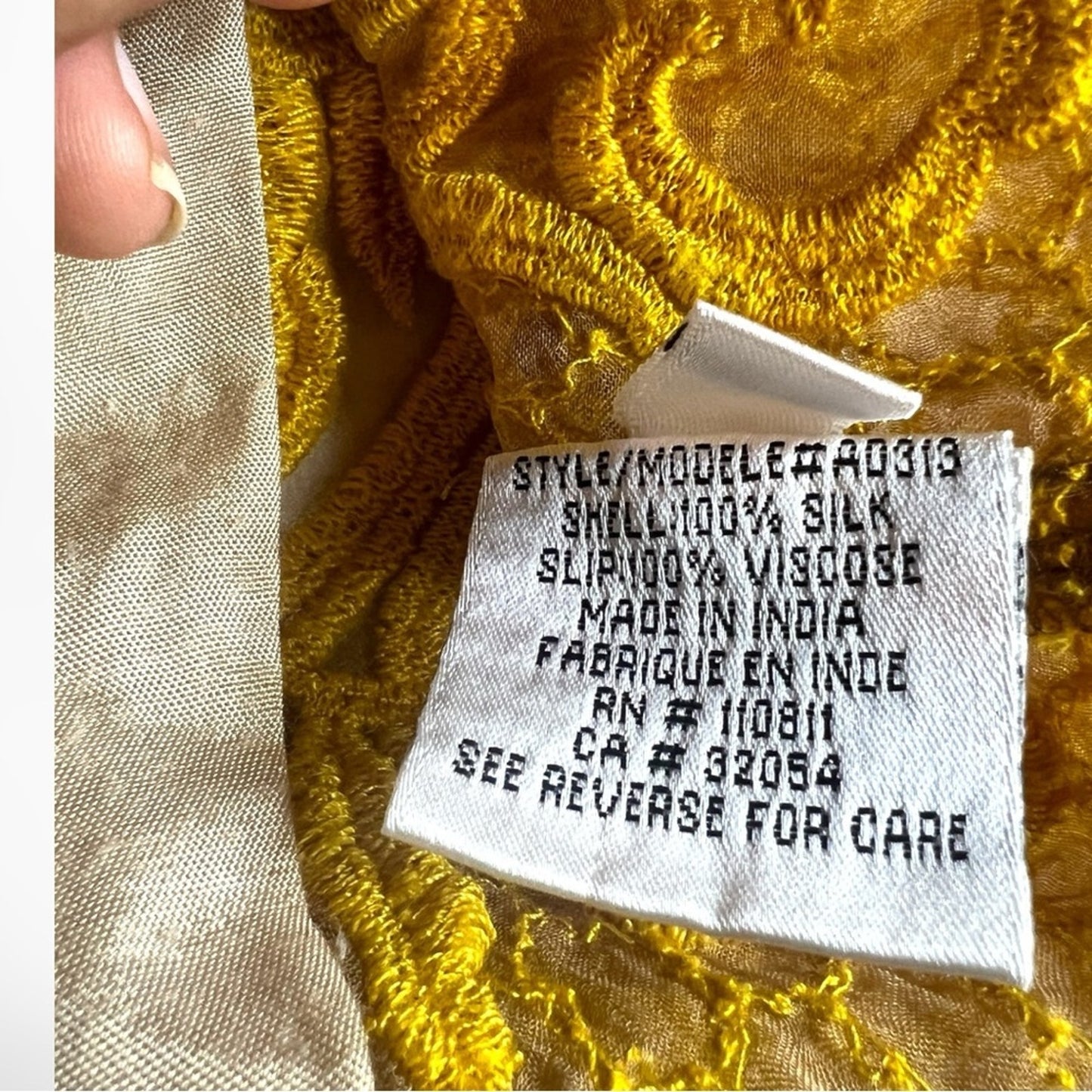 Mustard Anthropologie Honeycomb Lace Dress by Yoana Baraschi Size 4