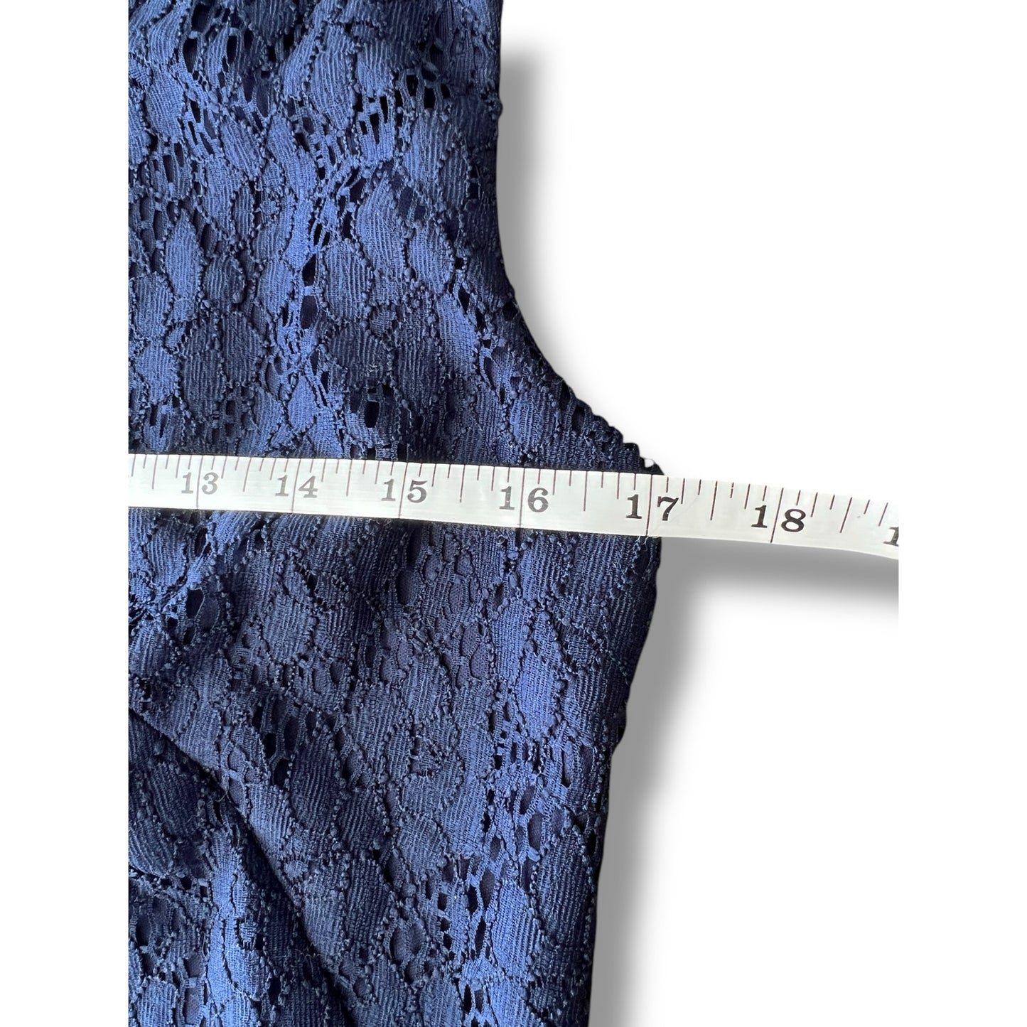Chaps Blue Lace Sheath Dress