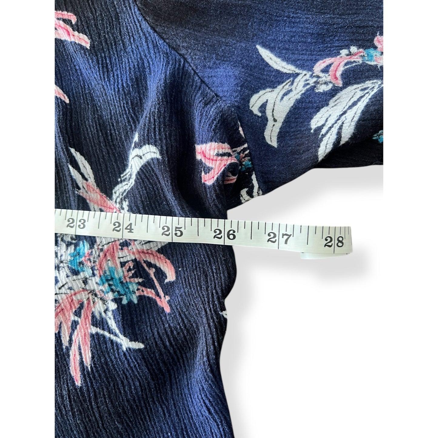 Lane Bryant Midnight Blue Floral Blouse