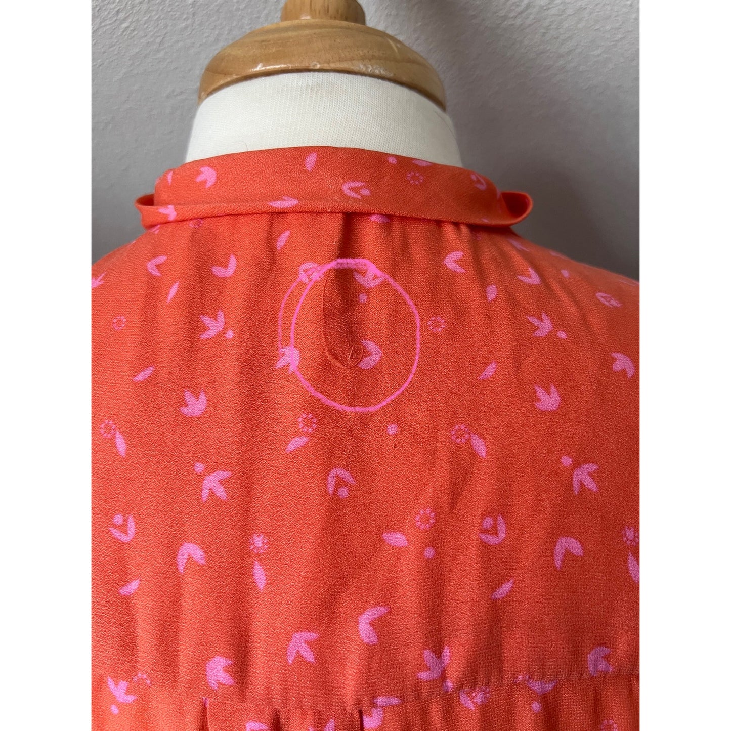 Free People Orange and Pink Tank Top