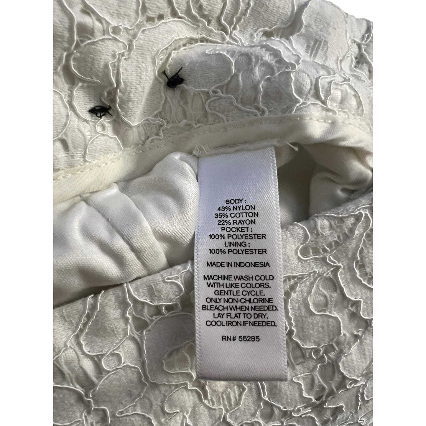 Express White High Waisted Lace Shorts
