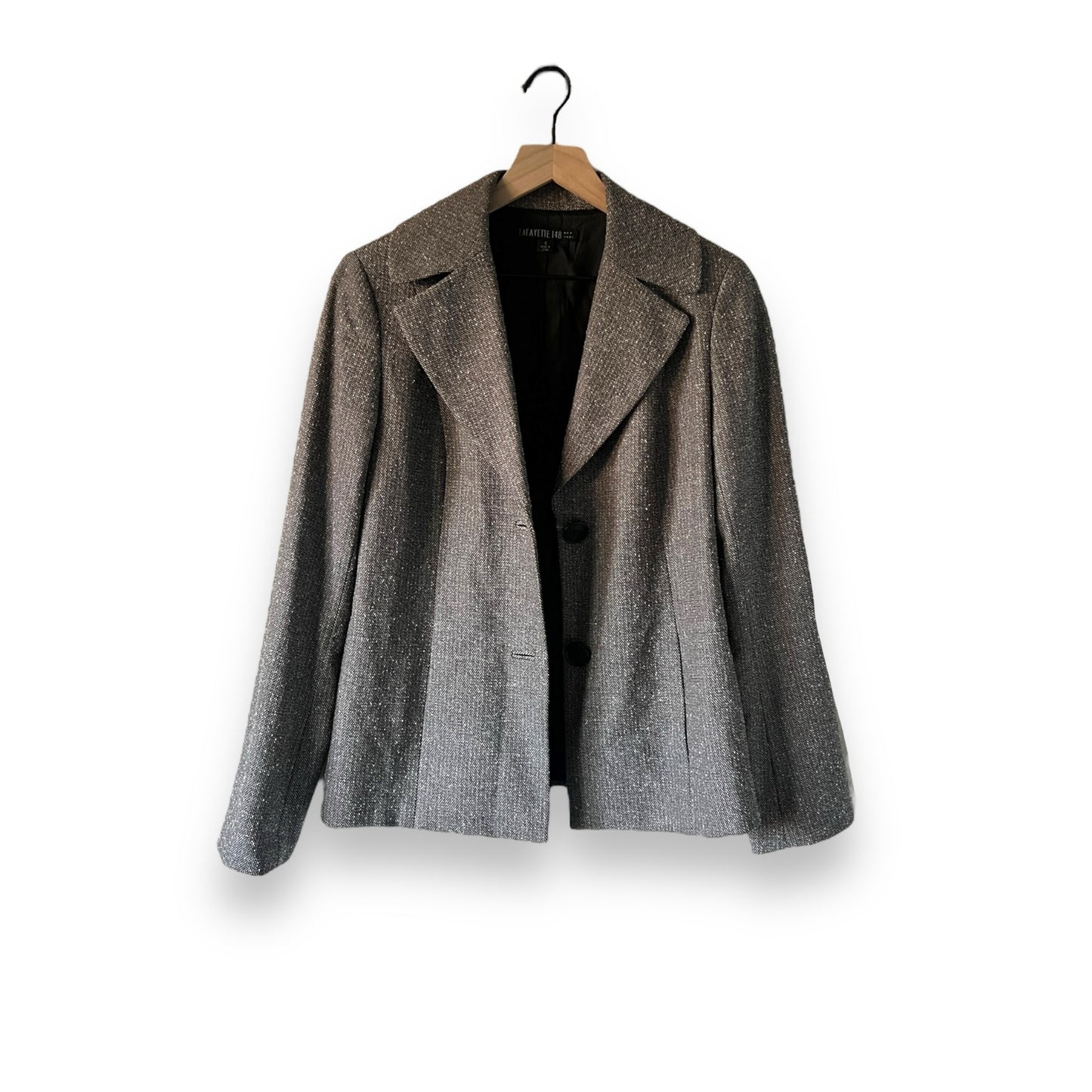Lafayette 148 Gray Wool Blend Blazer