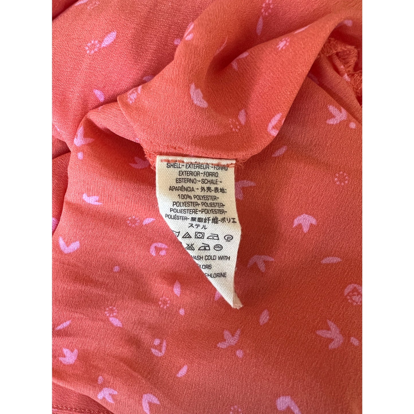 Free People Orange and Pink Tank Top