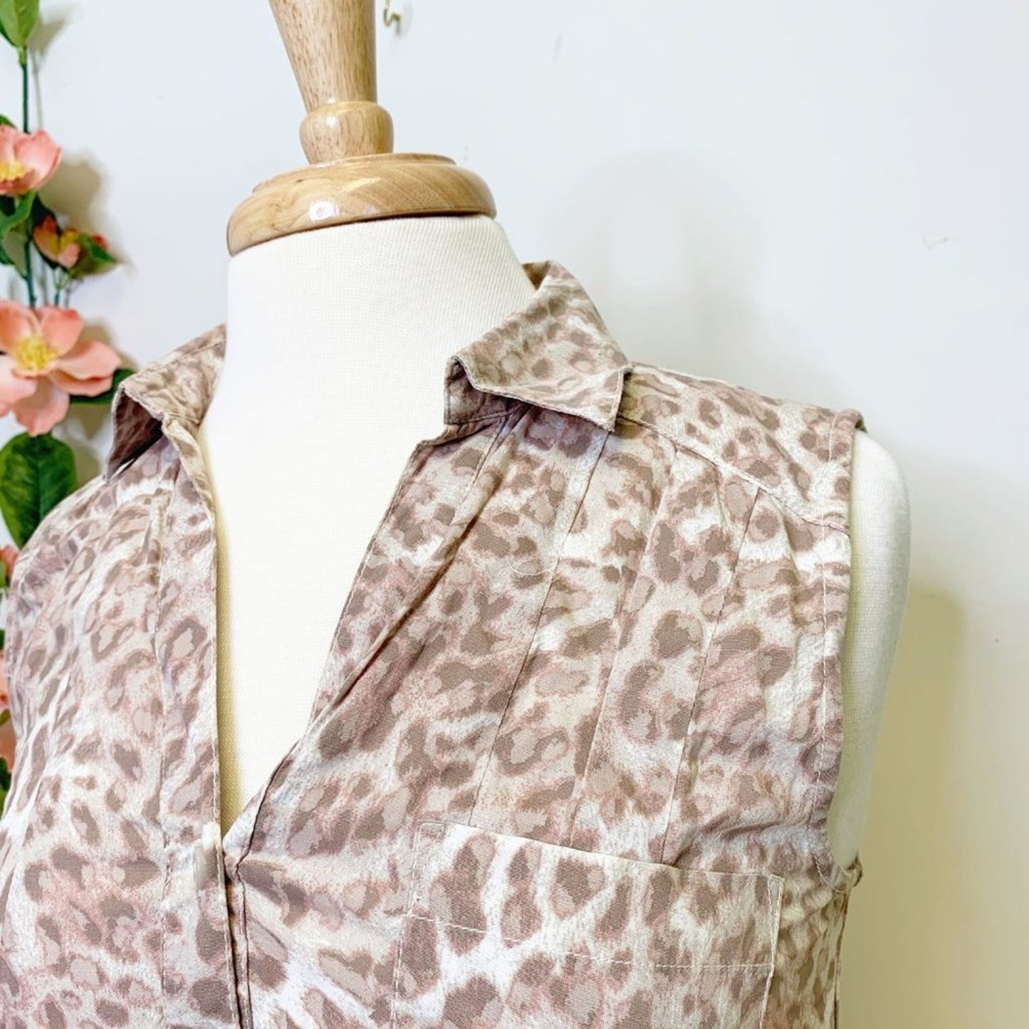 beachlunchlounge Beige Leopard Print T-Shirt Sun Dress