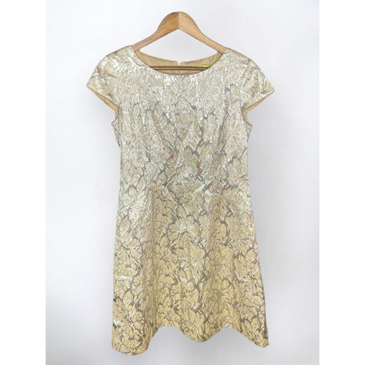 Gianna Bini Gold Damask Dress