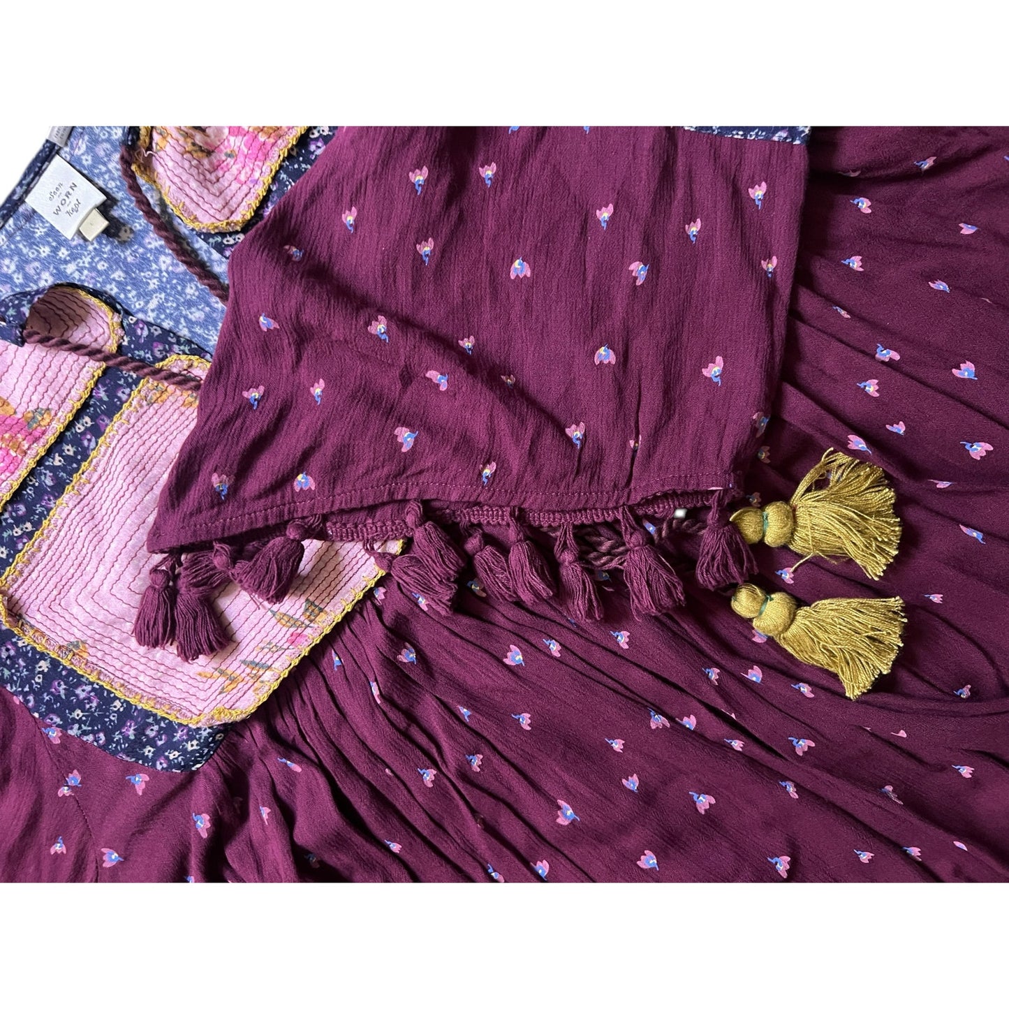 Anthropologie Purple Midi Dress